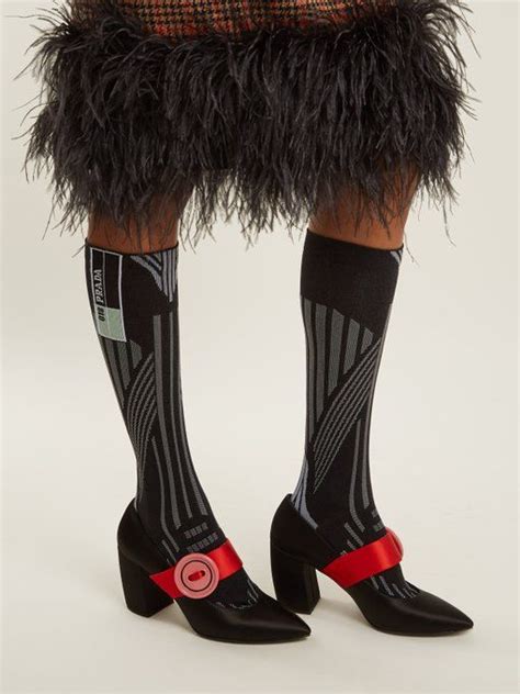 prada bright sheer socks|Prada.